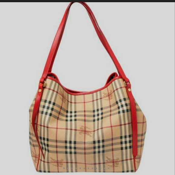 Burberry Handbags - Burberry Haymarket Canterbury Tote